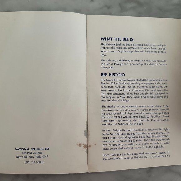 What Do You Want to Know About the National Spelling Bee? 1971 - Picture 3 of 7